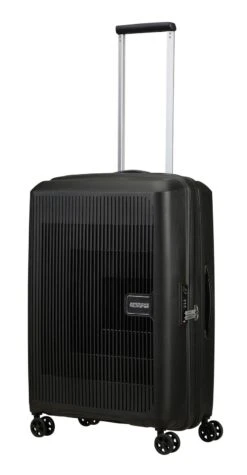 American Tourister Aerostep Spinner 67 / 24 EXP TSA Trolley Black
