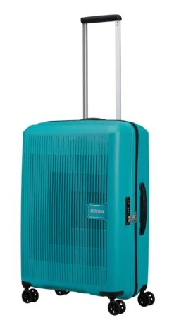 American Tourister Aerostep Spinner 67 / 24 EXP TSA Trolley Turquoise Tonic