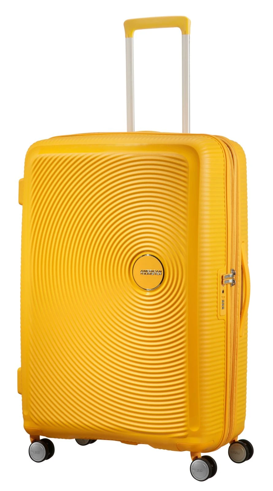 American Tourister Soundbox Spinner 77 / 28 TSA EXP Trolley Golden Yellow – Bild 6