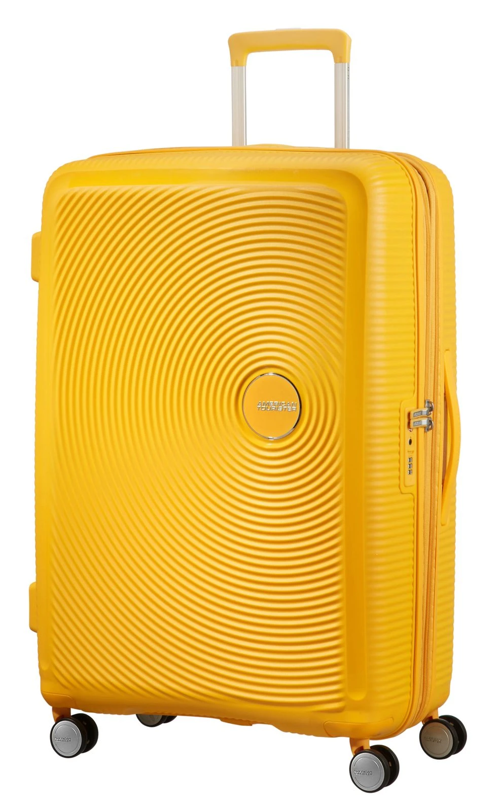 American Tourister Soundbox Spinner 77 / 28 TSA EXP Trolley Golden Yellow – Bild 2