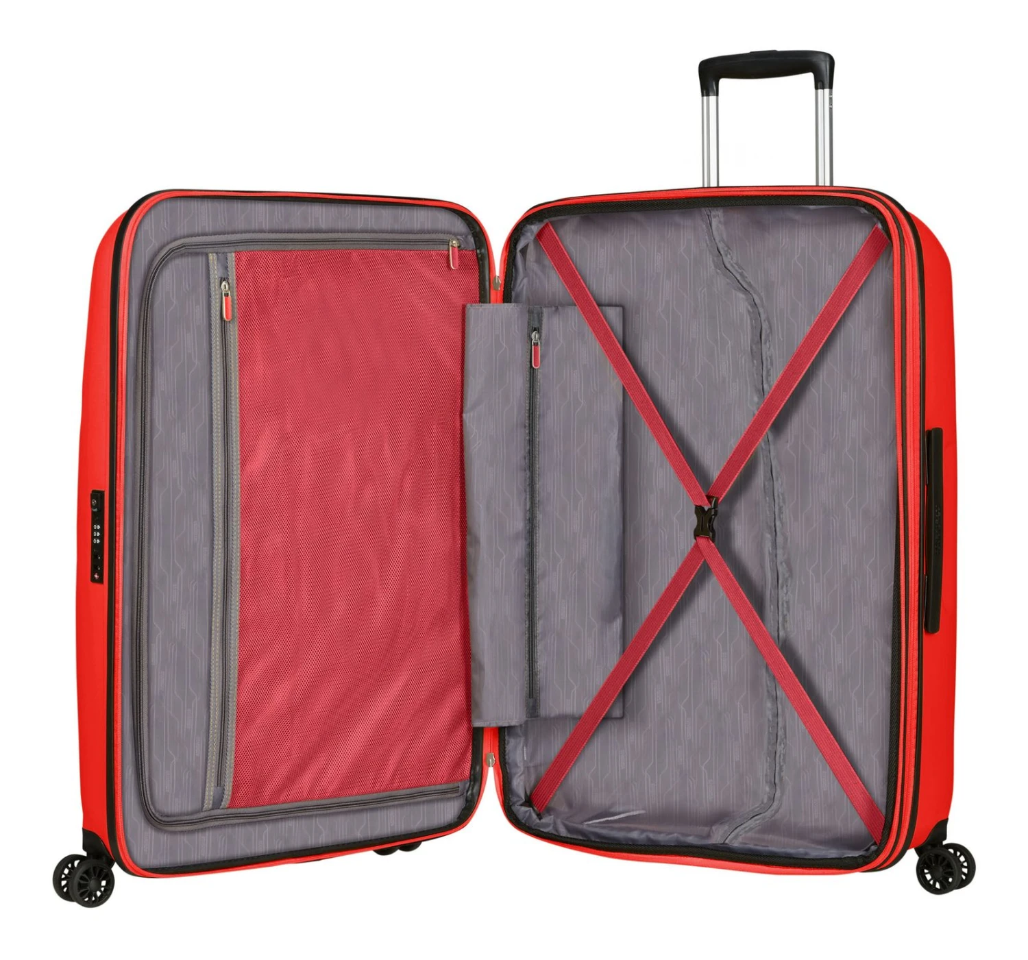 American Tourister Bon Air DLX Spinner 75 / 28 TSA EXP Trolley Magma Red â Bild 6