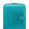 American Tourister Aerostep Spinner 55 / 20 EXP TSA Trolley Turquoise Tonic