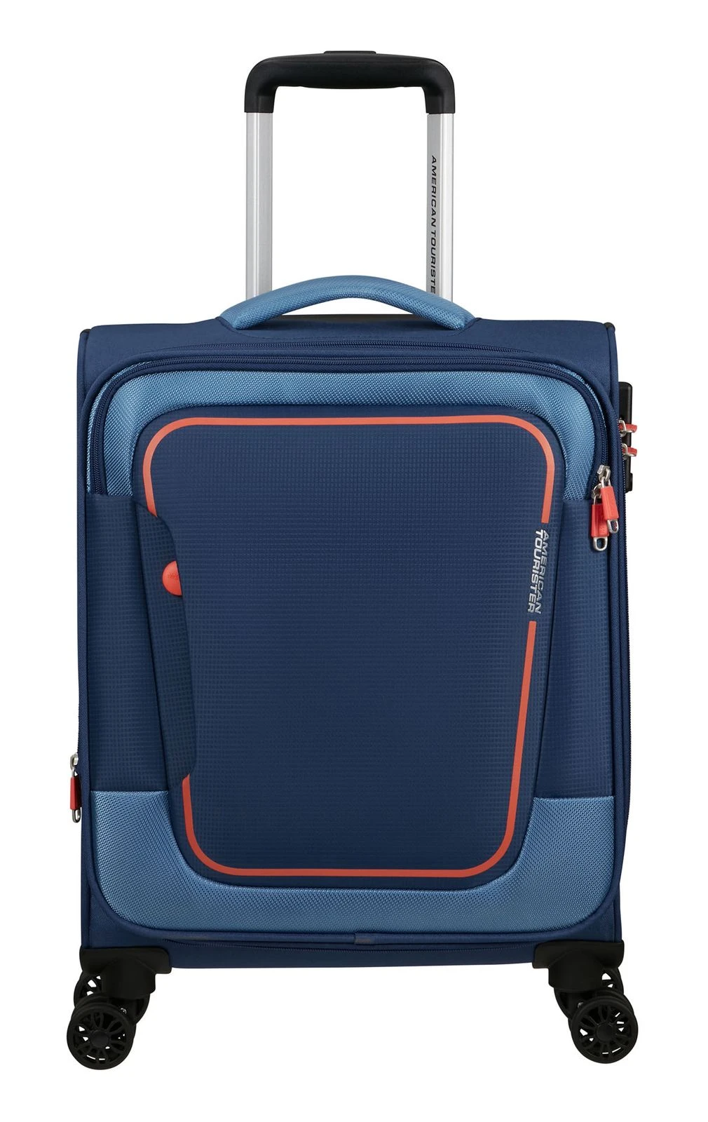 American Tourister Pulsonic Spinner 55 / 20 EXP TSA Trolley Combat Navy