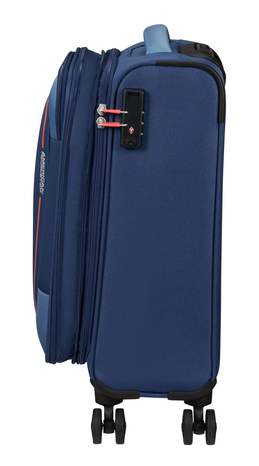 American Tourister Pulsonic Spinner 55 / 20 EXP TSA Trolley Combat Navy – Bild 3