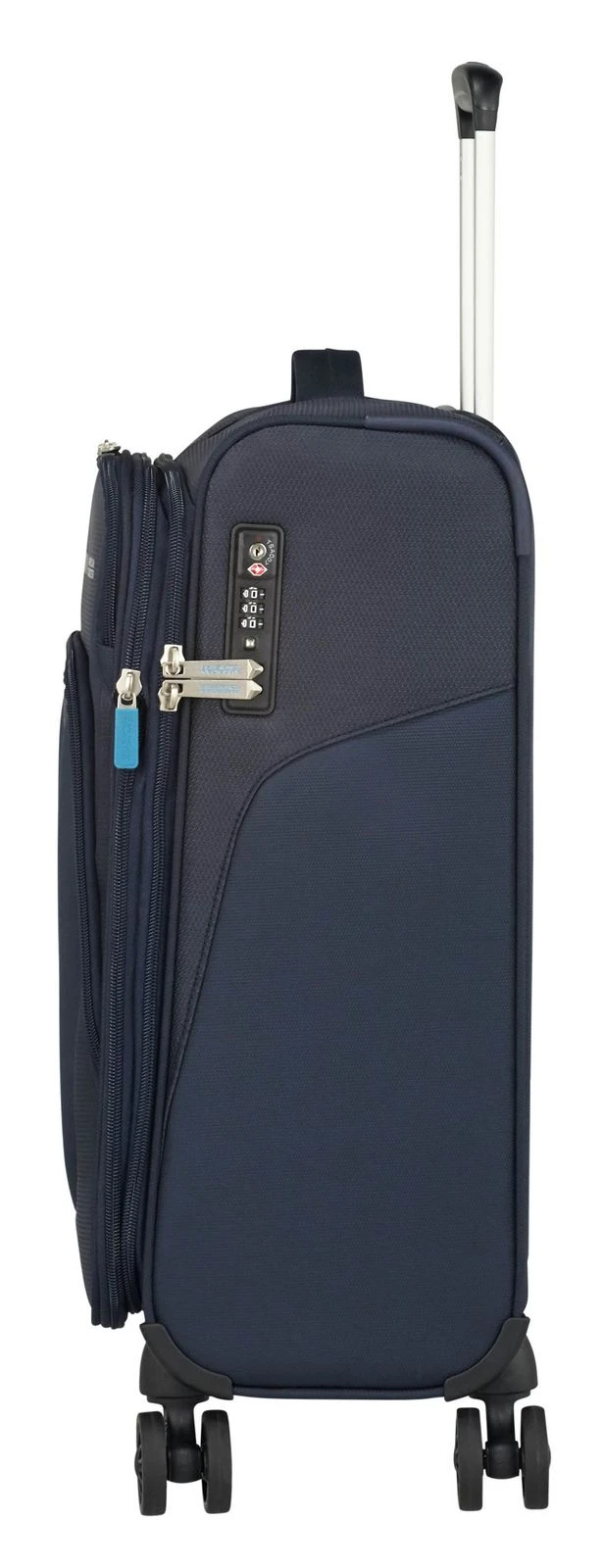 American Tourister Summerfunk Spinner 55 / 20 EXP TSA Trolley Navy – Bild 3