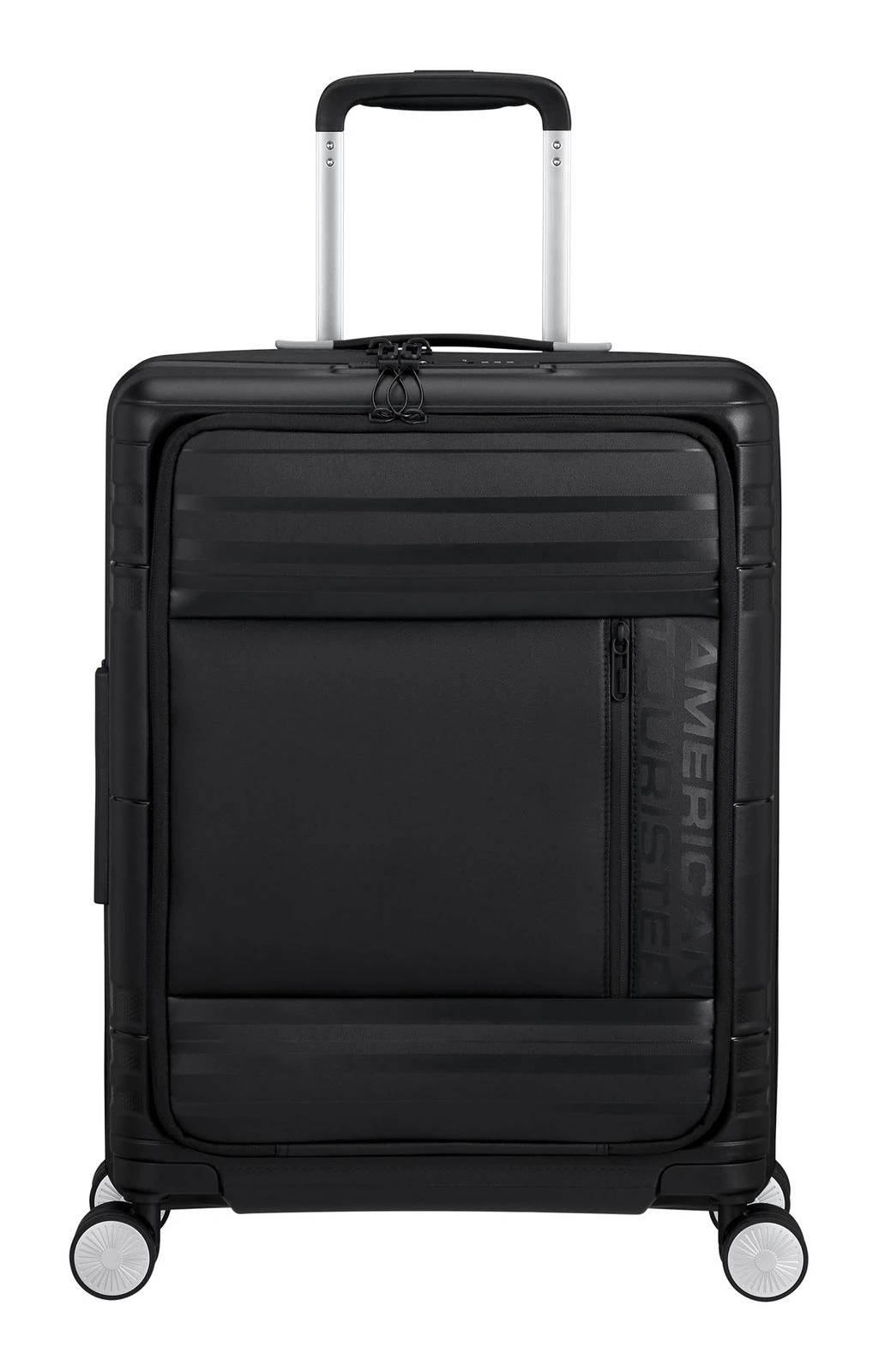 American Tourister Hello Cabin Spinner 55 / 20 TSA Coated Trolley Onyx Black