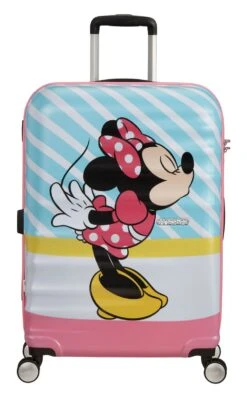 American Tourister Wavebreaker Disney Spinner 67 / 24 Disney Trolley Minnie Pink Kiss