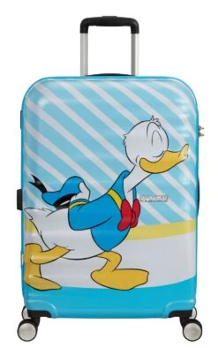 American Tourister Wavebreaker Disney Spinner 67 / 24 Disney Trolley Donald Blue Kiss