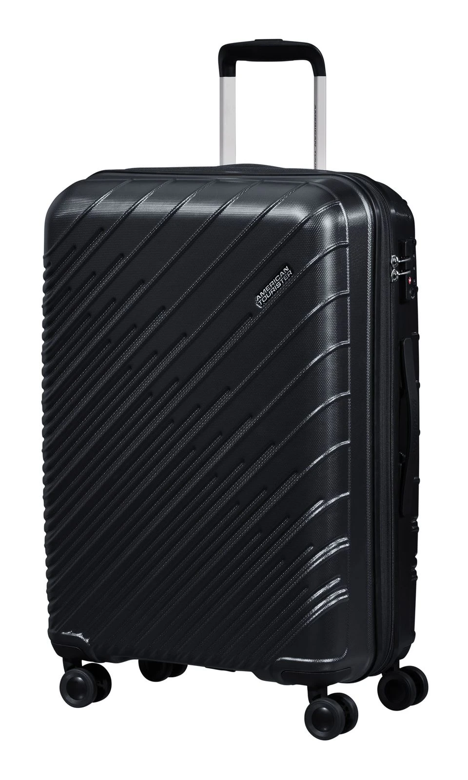 American Tourister Speedstar Spinner 67 / 24 EXP TSA Trolley Black – Bild 2