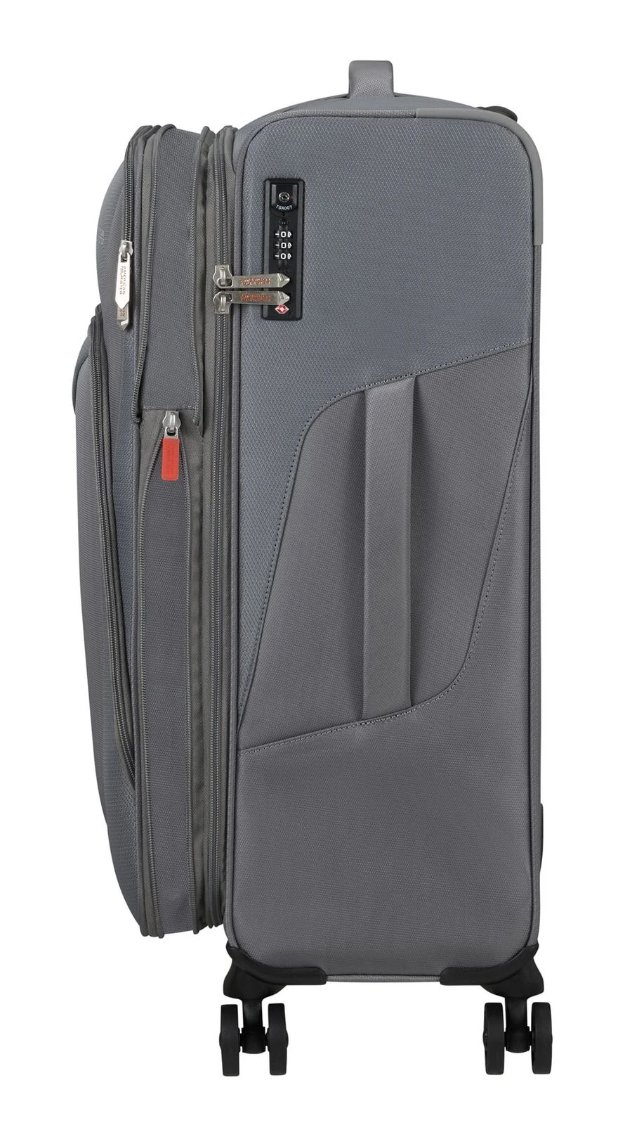 American Tourister Summerfunk Spinner 67 / 24 EXP TSA Trolley Titanium Grey – Bild 6
