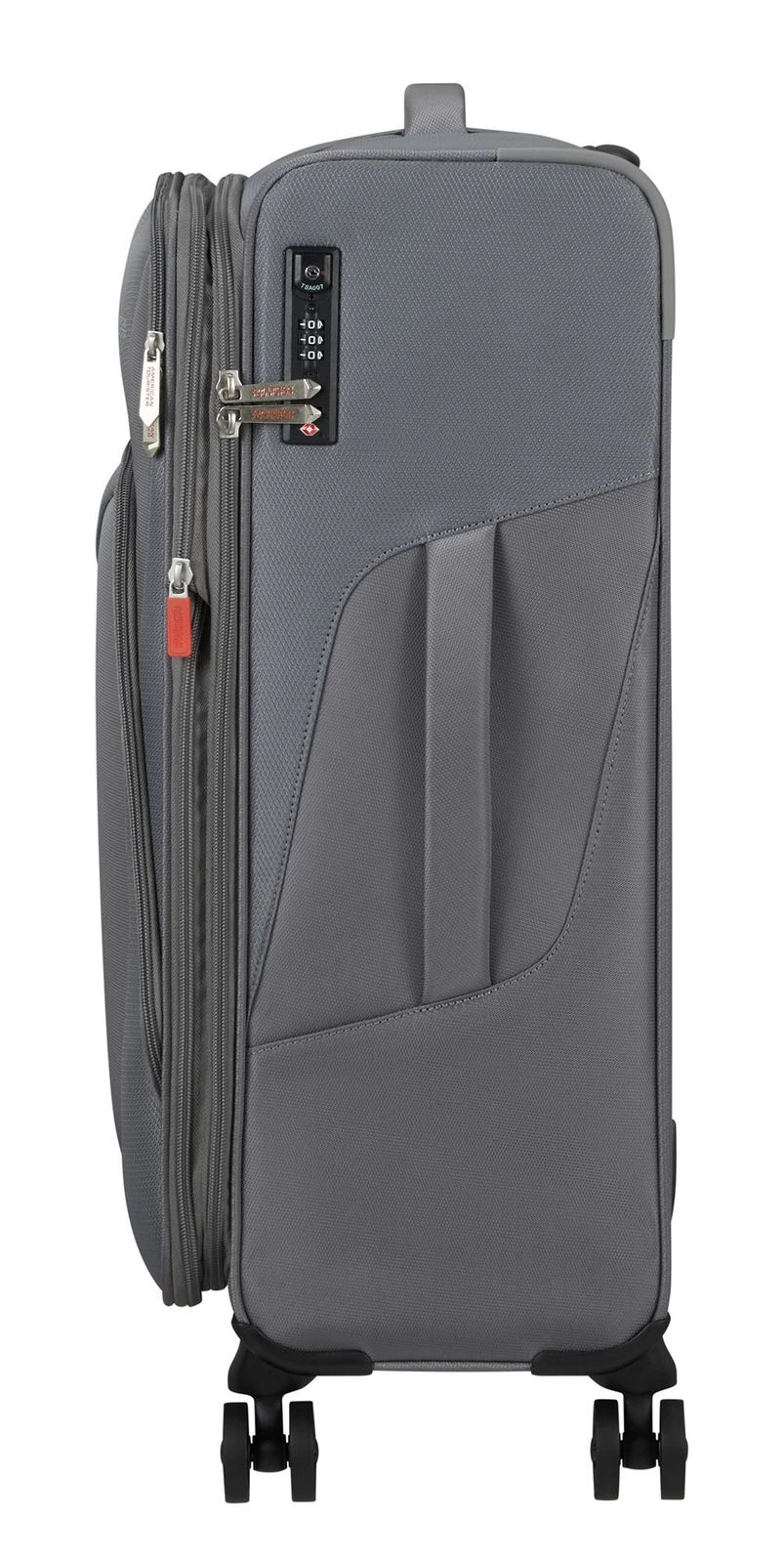 American Tourister Summerfunk Spinner 67 / 24 EXP TSA Trolley Titanium Grey – Bild 3
