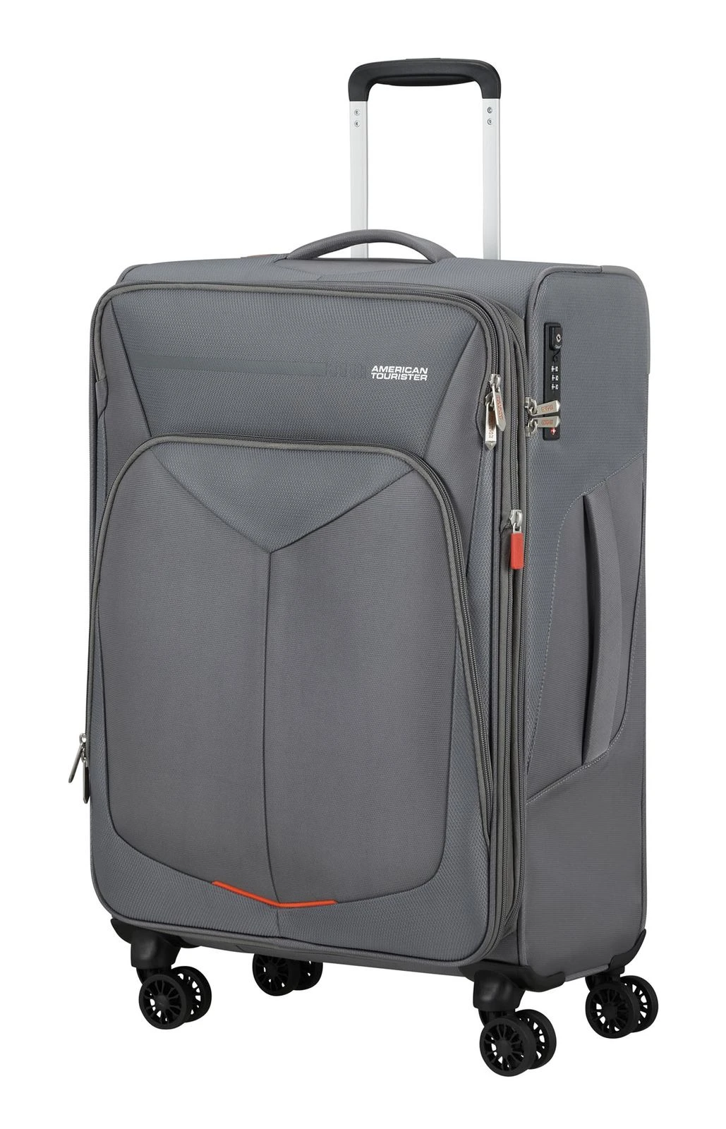 American Tourister Summerfunk Spinner 67 / 24 EXP TSA Trolley Titanium Grey – Bild 2