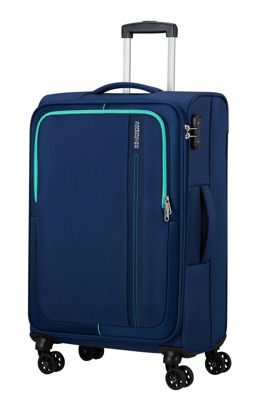 American Tourister Sea Seeker Spinner 68 / 25 TSA Trolley Combat Navy – Bild 2