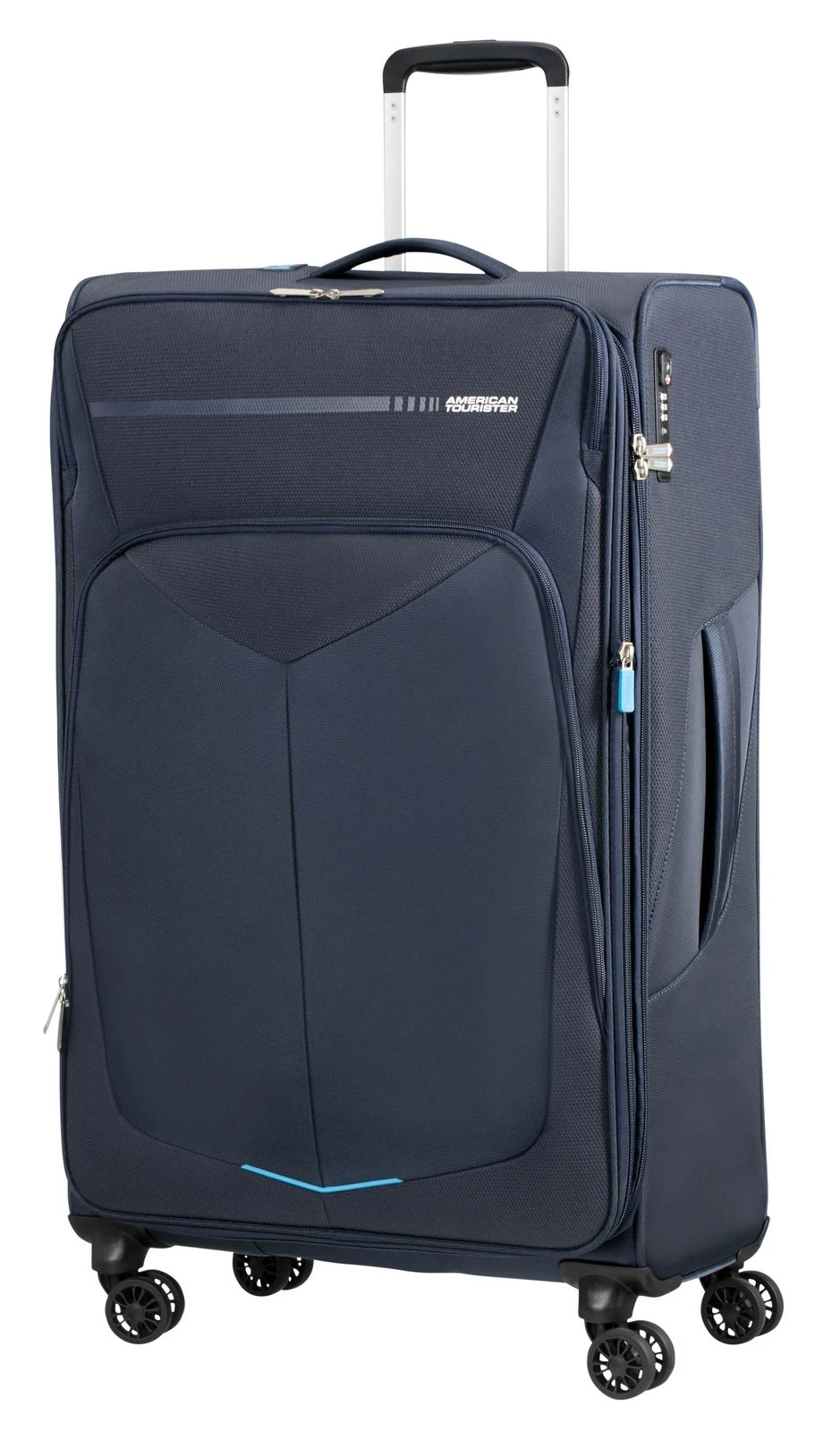 American Tourister Summerfunk Spinner 77 / 28 EXP TSA Trolley Navy – Bild 2