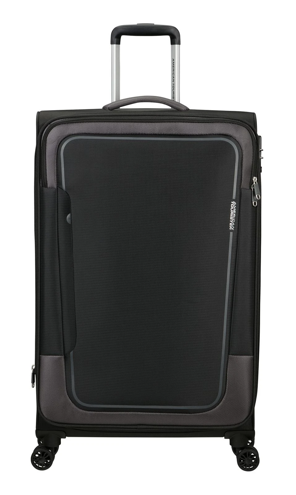 American Tourister Pulsonic Spinner 80 / 30 EXP TSA Trolley Asphalt Black