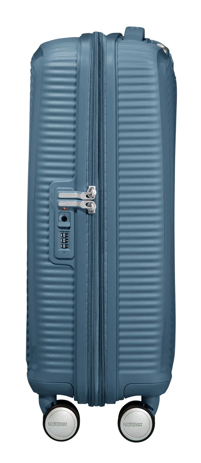 American Tourister Soundbox Spinner 55 / 20 TSA EXP Trolley Stone Blue – Bild 3