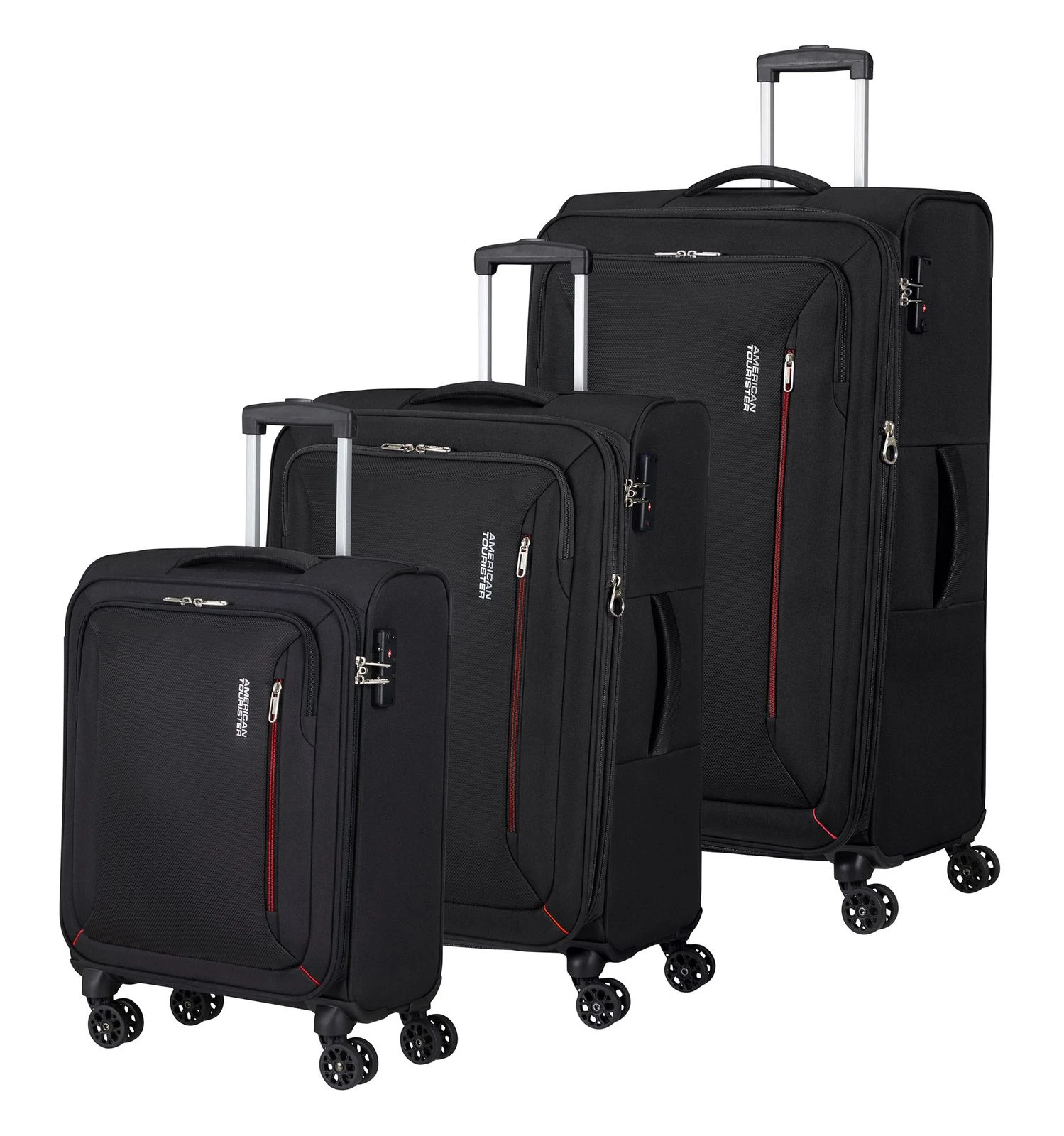 American Tourister Hyperspeed TSA Trolley L / M / S Jet Black