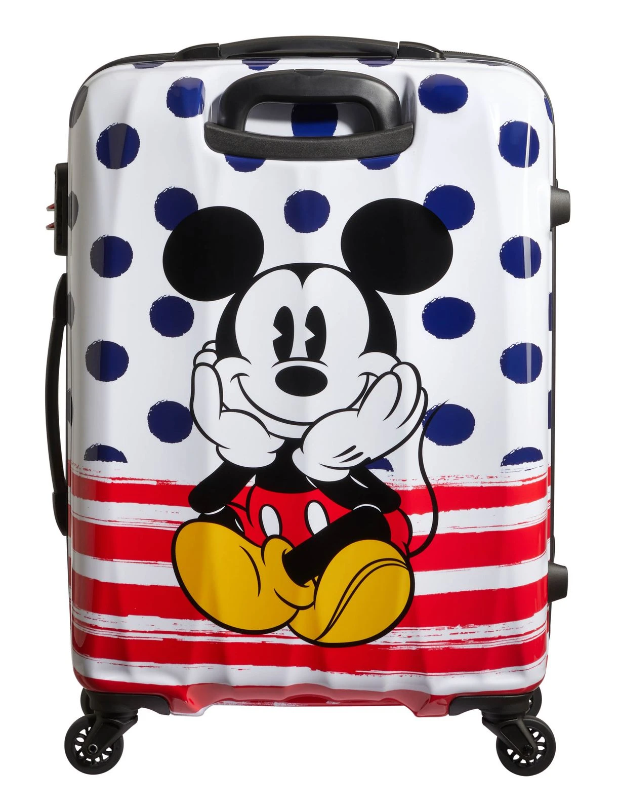 American Tourister Disney Legends Spinner 65 / 24 Alfatwist Trolley Mickey Blue Dots – Bild 4