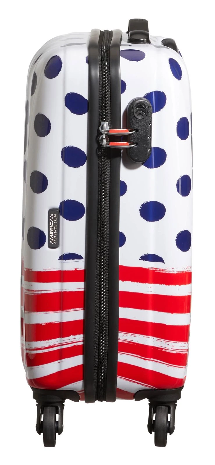American Tourister Disney Legends Spinner 65 / 24 Alfatwist Trolley Mickey Blue Dots – Bild 3