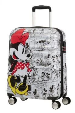 American Tourister Wavebreaker Disney Comics Spinner 55/20 Disney Minnie Comics White