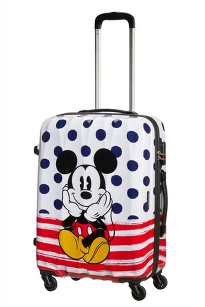 American Tourister Disney Legends Spinner 65 Alfatwist Mickey Blue Dots – Bild 2