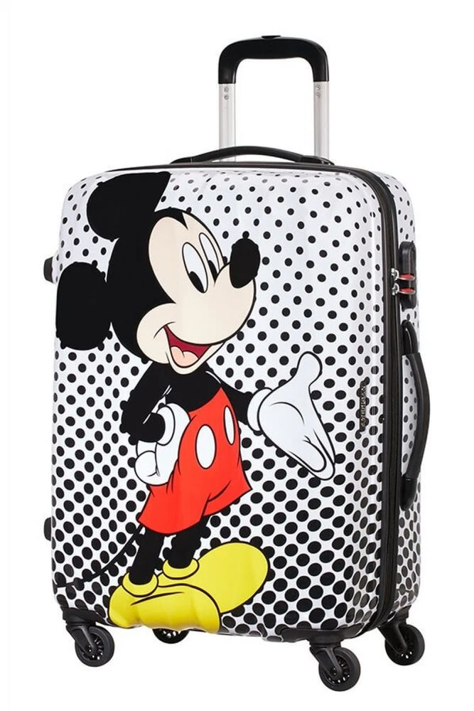American Tourister Disney Legends Spinner 65/24 Alfatwist Mickey Mouse Polka Dot