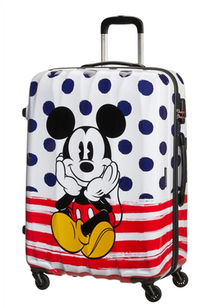 American Tourister Disney Legends Spinner 75 Alfatwist Mickey Blue Dots – Bild 2