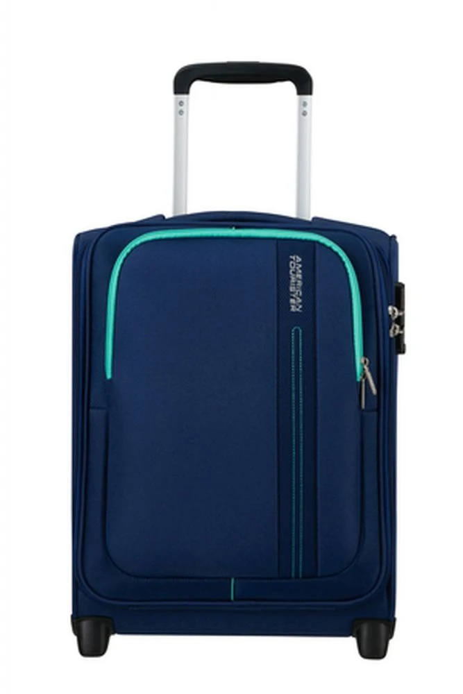 American Tourister Sea Seeker Upright Underseater Tsa 45 Combat Navy