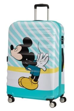 American Tourister Wavebreaker Disney Comics Spinner 77/28 Disney Mickey Blue Kiss