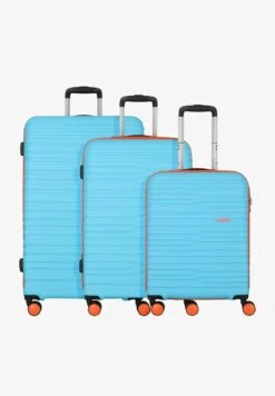 American Tourister WAVESTREAM SET 3-TEILIG - Kofferset - Blue Orange
